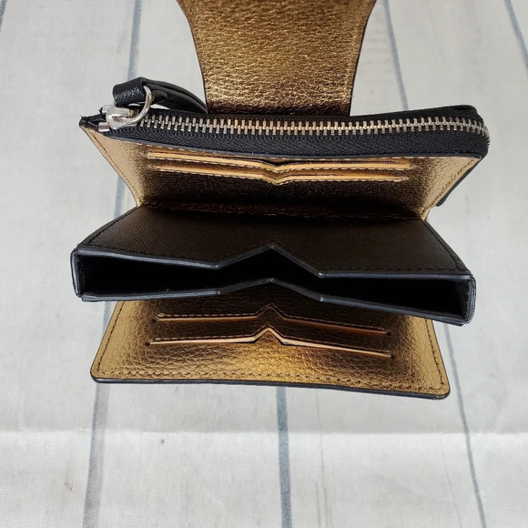 Vince Camuto Leather Wristlet Wallet Black - Picture 7 of 16